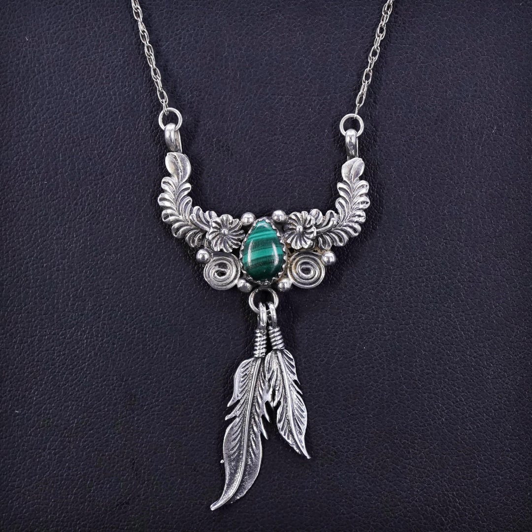 20” Native American Navajo Jeff Largo Sterling Silver 925 Handmade