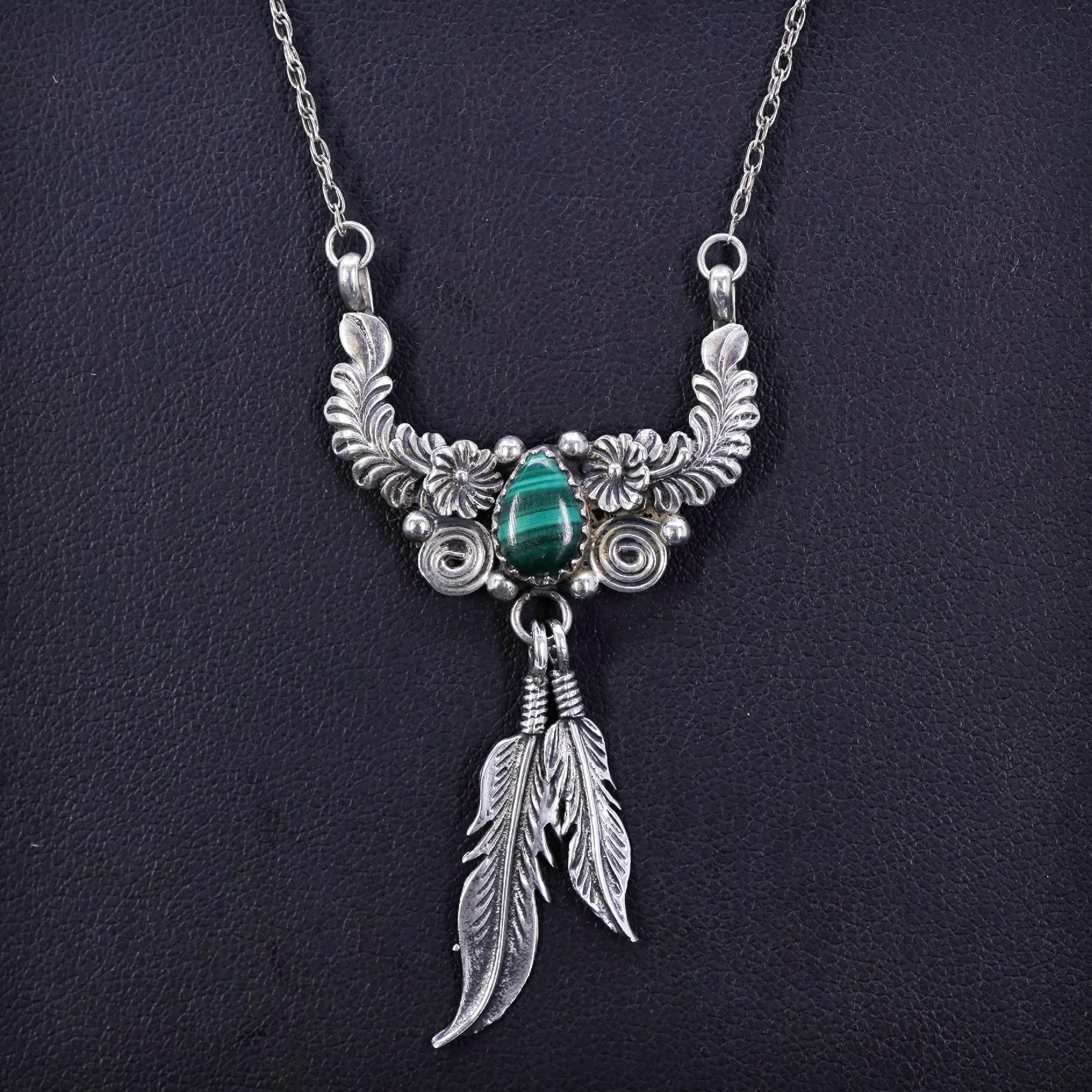 20” Native American Navajo Jeff Largo Sterling Silver 925 Handmade