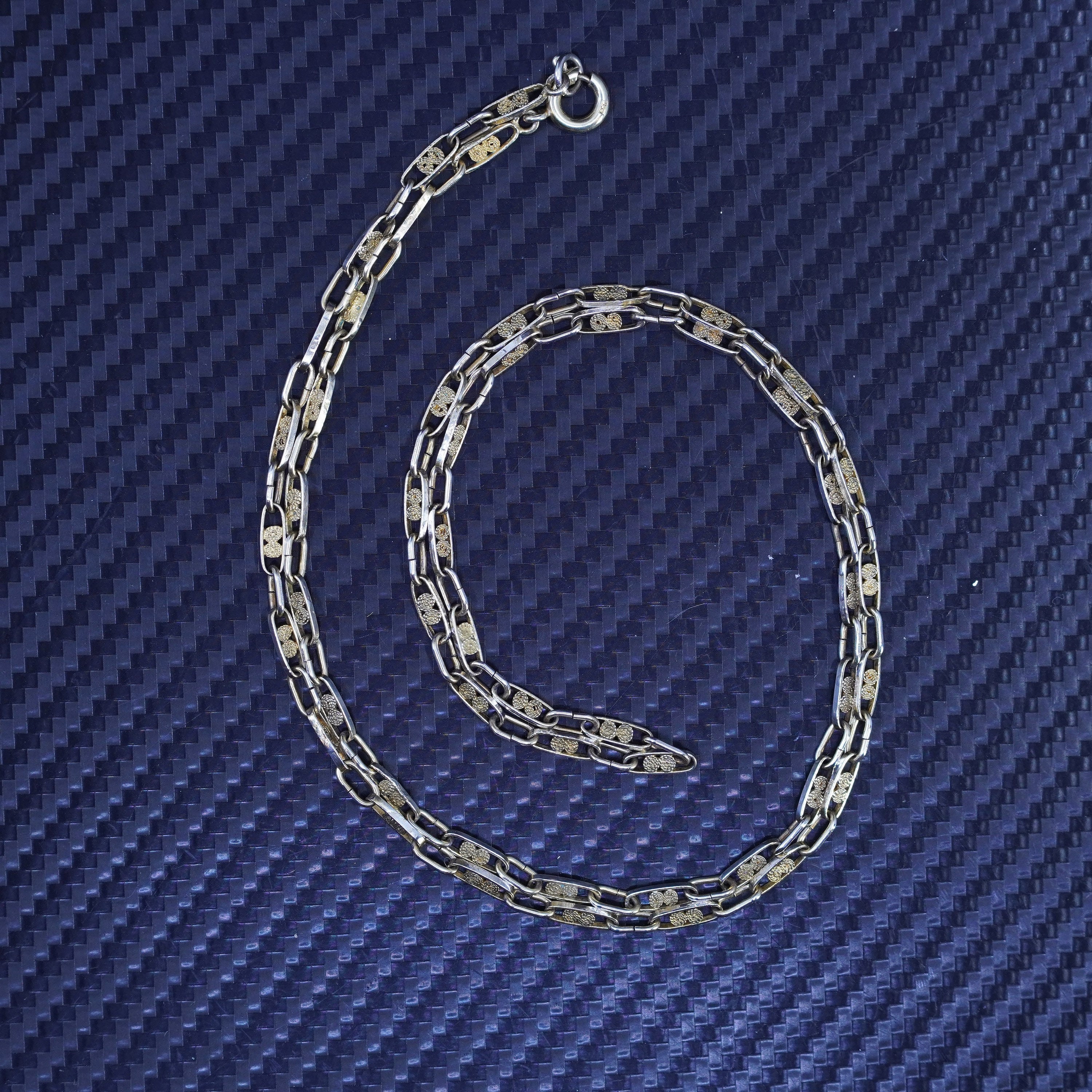 24” 3mm, Vintage Vermeil Yellow Gold Over Sterling Silver