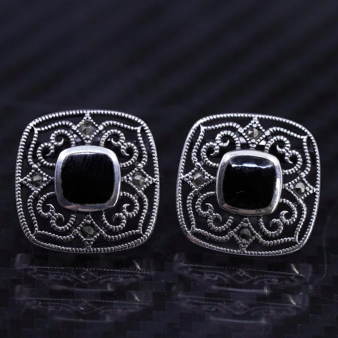 Laimons Orecchini Tondi In Argento 925 – Diametro 4 Mm, Colore Nero, Regalo In Confezione - 3