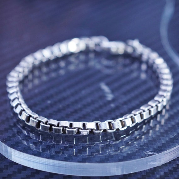 アクセサリー Vintage Chain Bracelet Silver 925 925 Sterling Silver Vintage Wide Double Link Bracelet 7