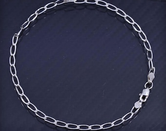 7.25”, Vintage Italy Sterling 925 Silver Handmade Bracelet