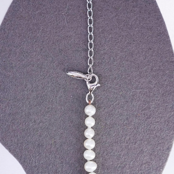 Pearl Mix Malti Chain Necklace （Silver） Emily-evelyn-multi-pearl-