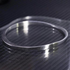 7.75”, vintage Mexican sterling silver 925 bangle, stackable bracelet, stamped Mexico 925