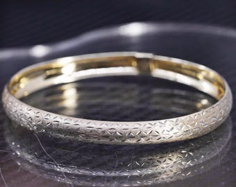 アクセサリー Vintage Silver&Gold Combi Bangle 750 925 アクセサリー Vintage Silver&Gold Combi Bangle 750 925 925 Sterling