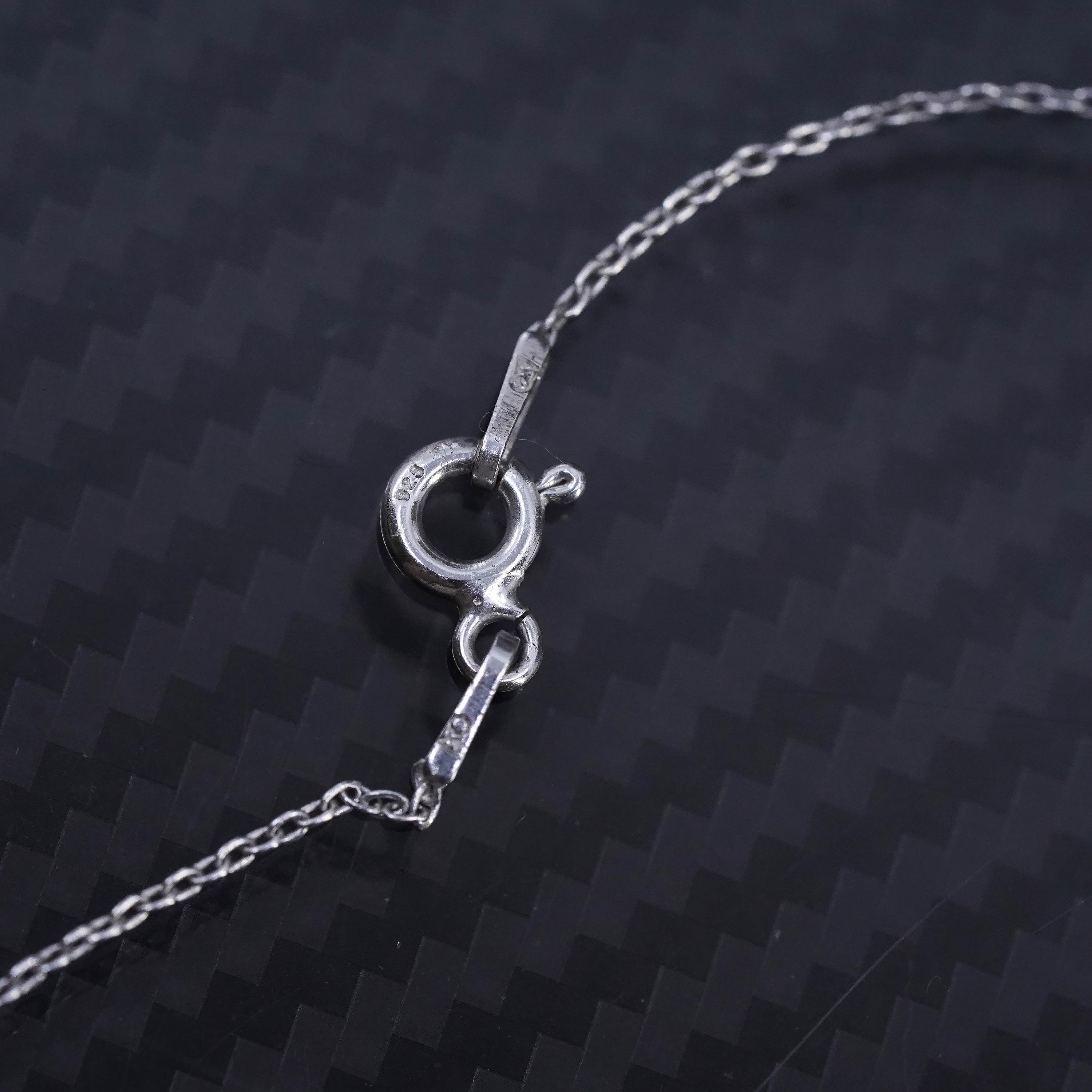 18インチ、1mm、ヴィンテージイタリアンスターリングシルバー925