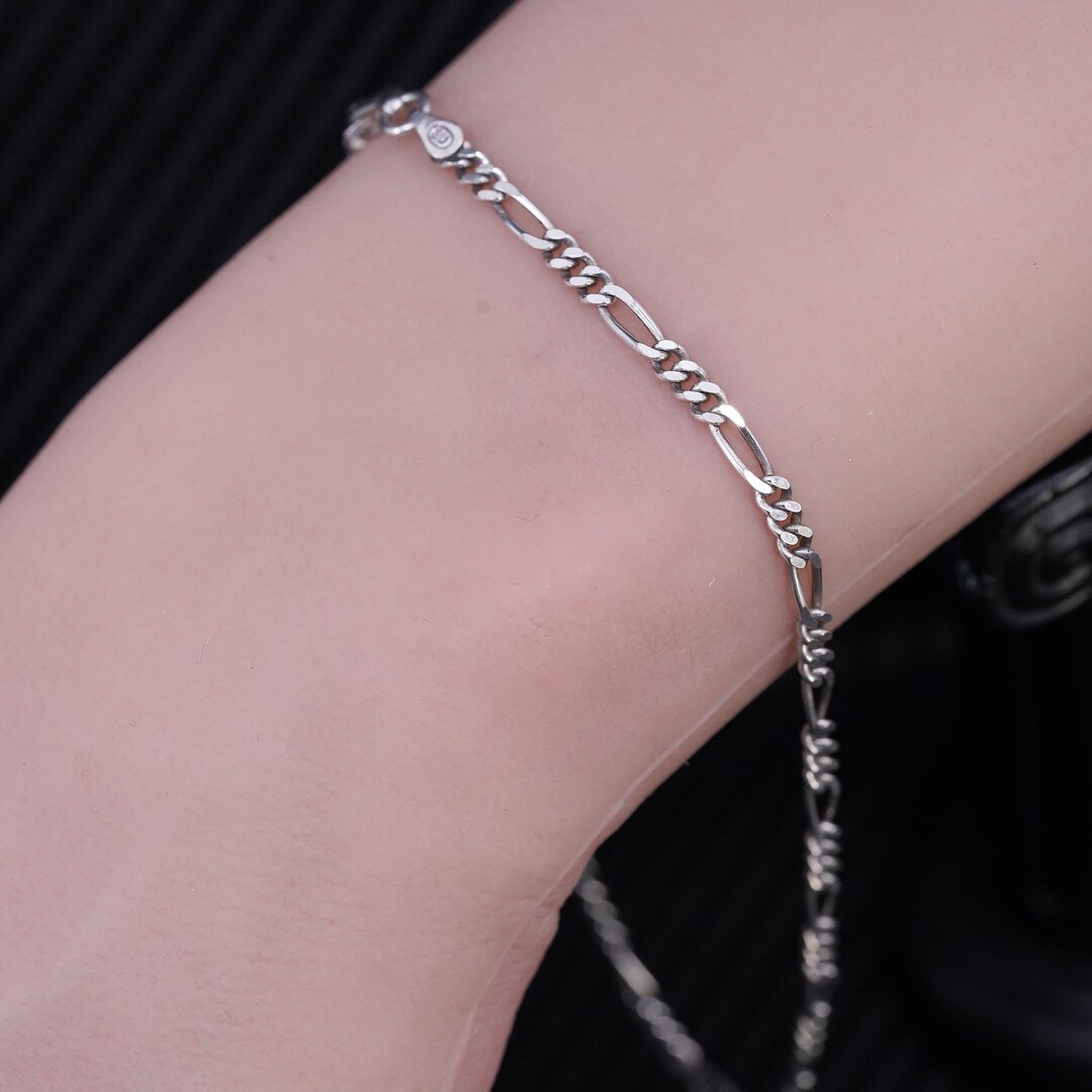 Cavigliera Figaro in argento sterling 925