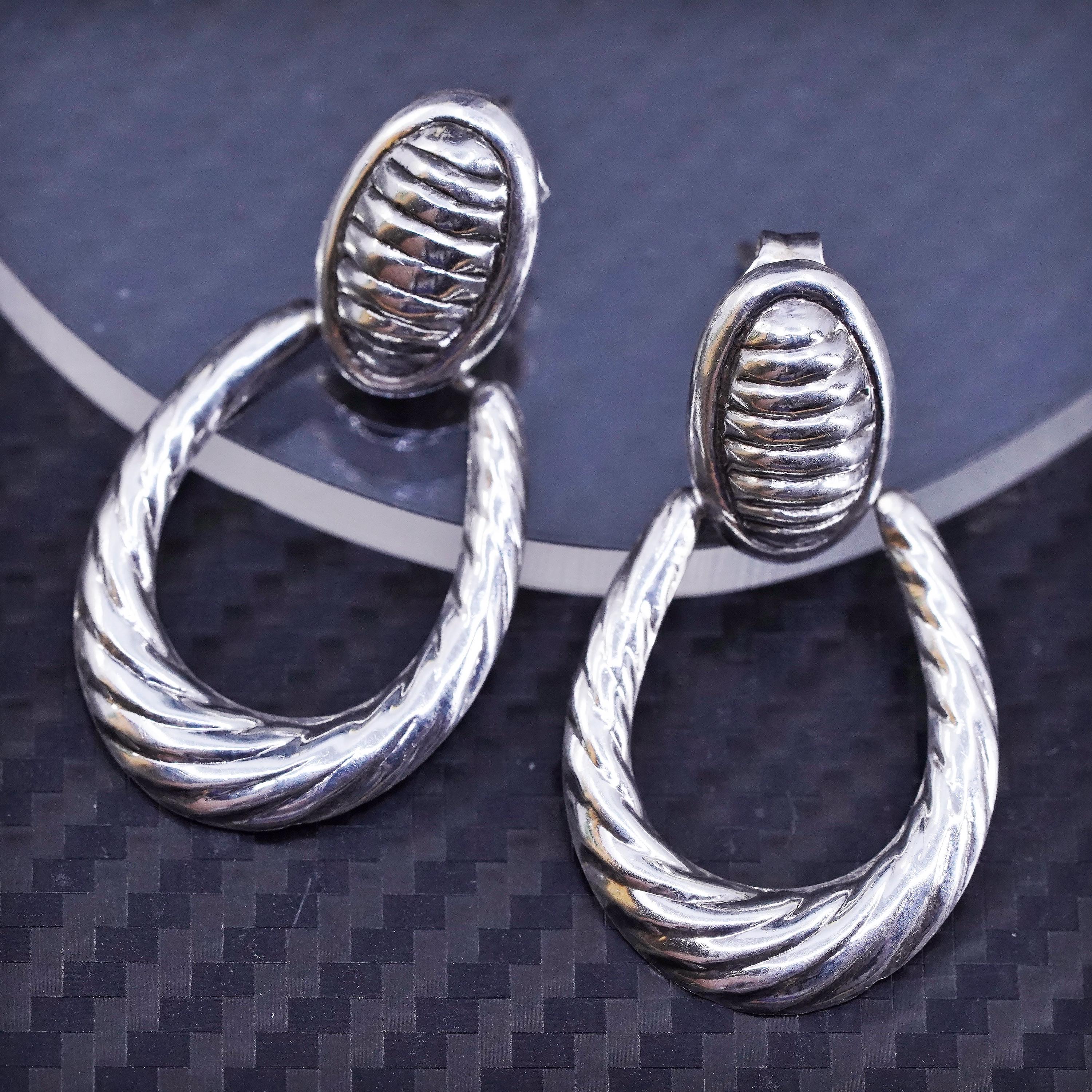 Vintage Mexican Sterling Silver 925 Handmade Ribbed Shell Vintage Mexican Sterling Silver 925 Handmade Ribbed Shell