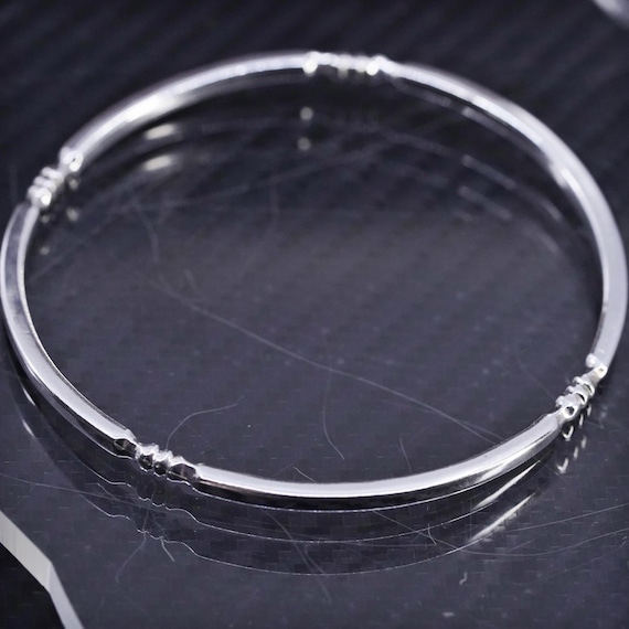 8”, Vintage Mexican Sterling Silver 925 Handmade Twisted Cable