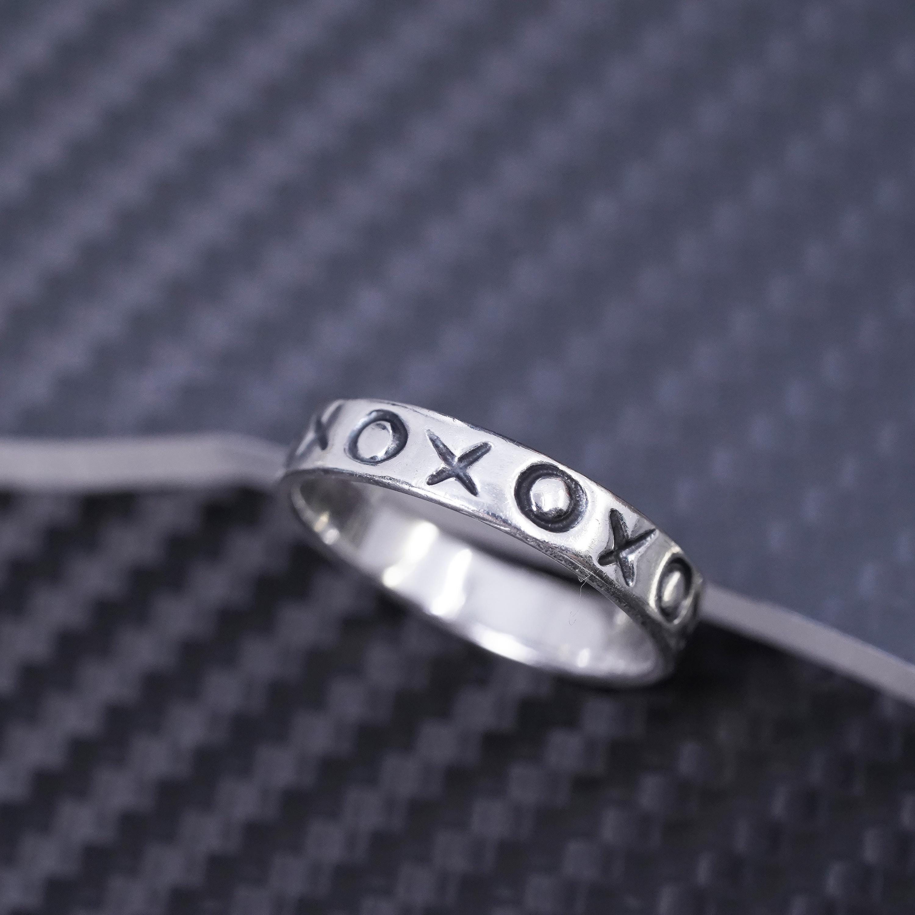 Size 7, Vintage Southwestern Sterling Silver 925 Handmade Ring