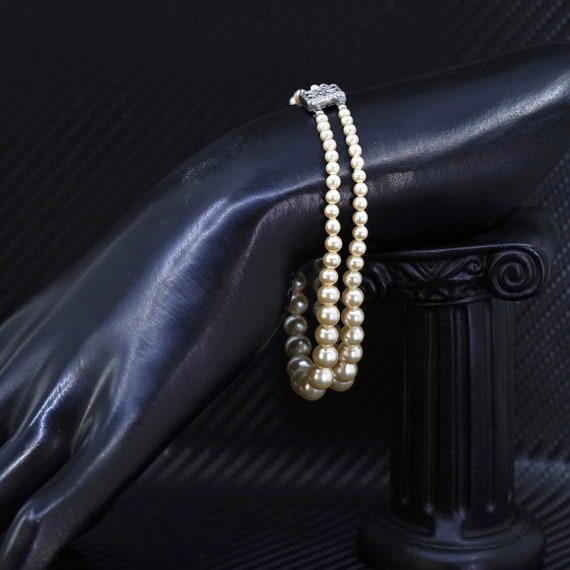 7インチ、ヴィンテージスターリングシルバー925ハンドメイドダブル