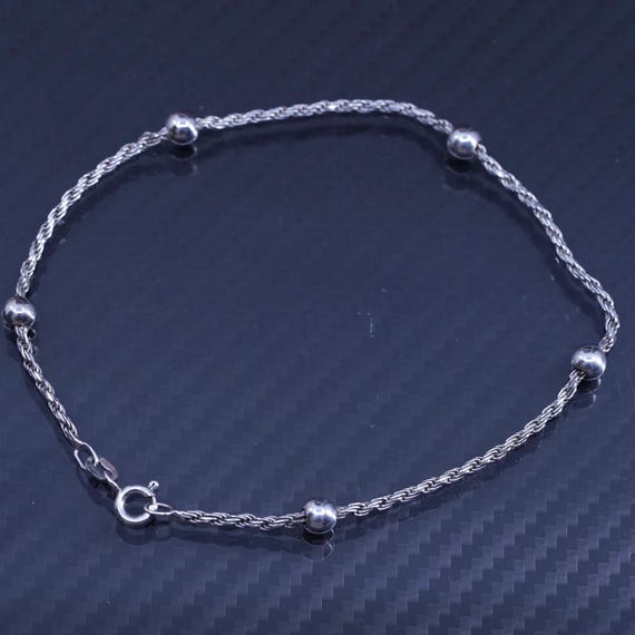 9” 2 mm、ヴィンテージイタリアンスターリングシルバー925