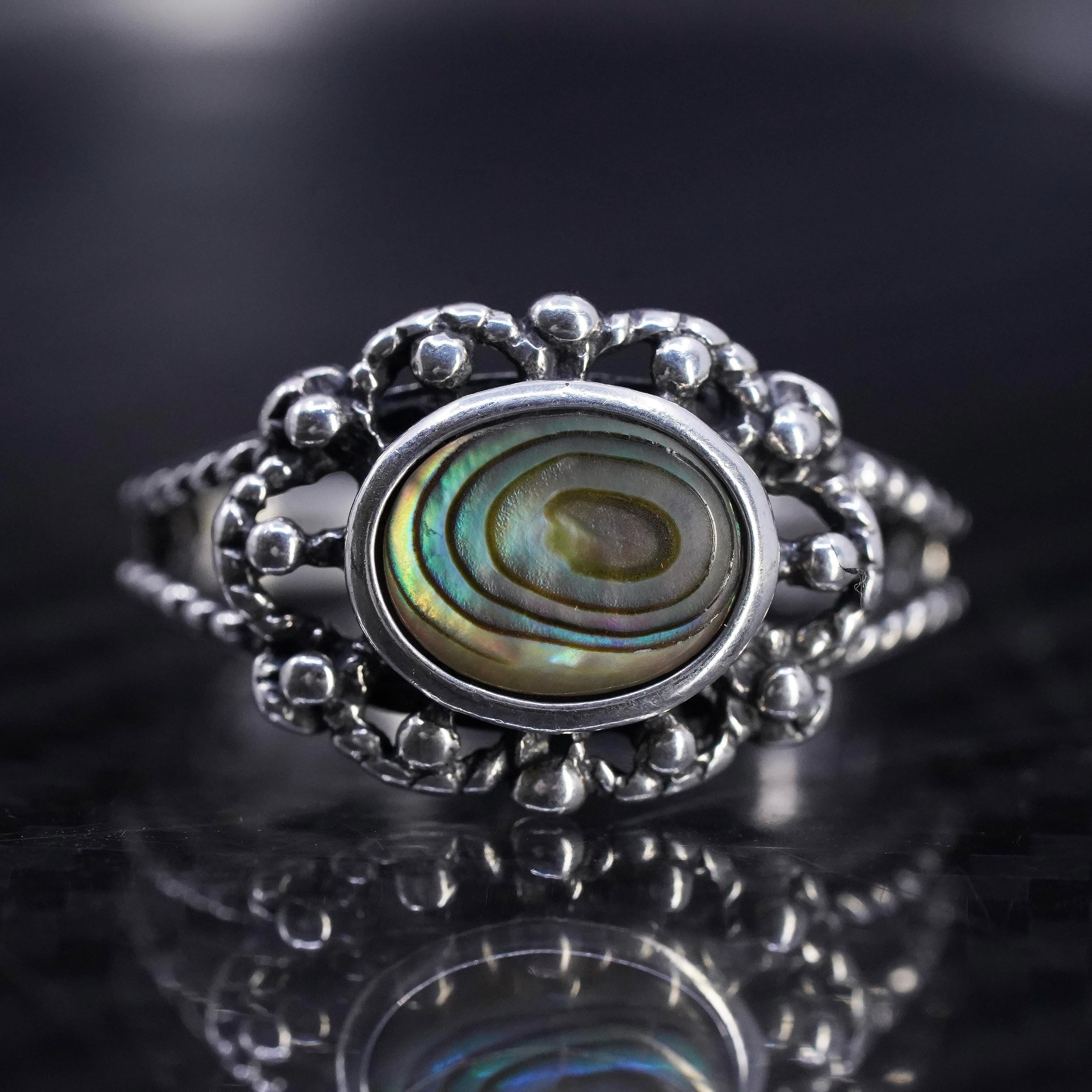 アクセサリー Vintage Mexican Jewelry Oval Ring 925 Vintage Mexican Silver Oval Ring 925