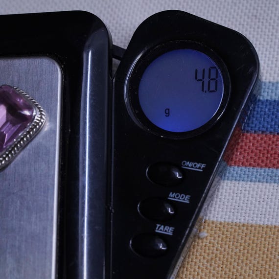 Vintage sterling 925 silver rectangular shaped pe… - image 7