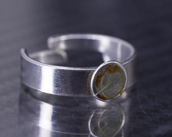 サイズ調整可能、ヴィンテージスターリングシルバー925ハンドメイド