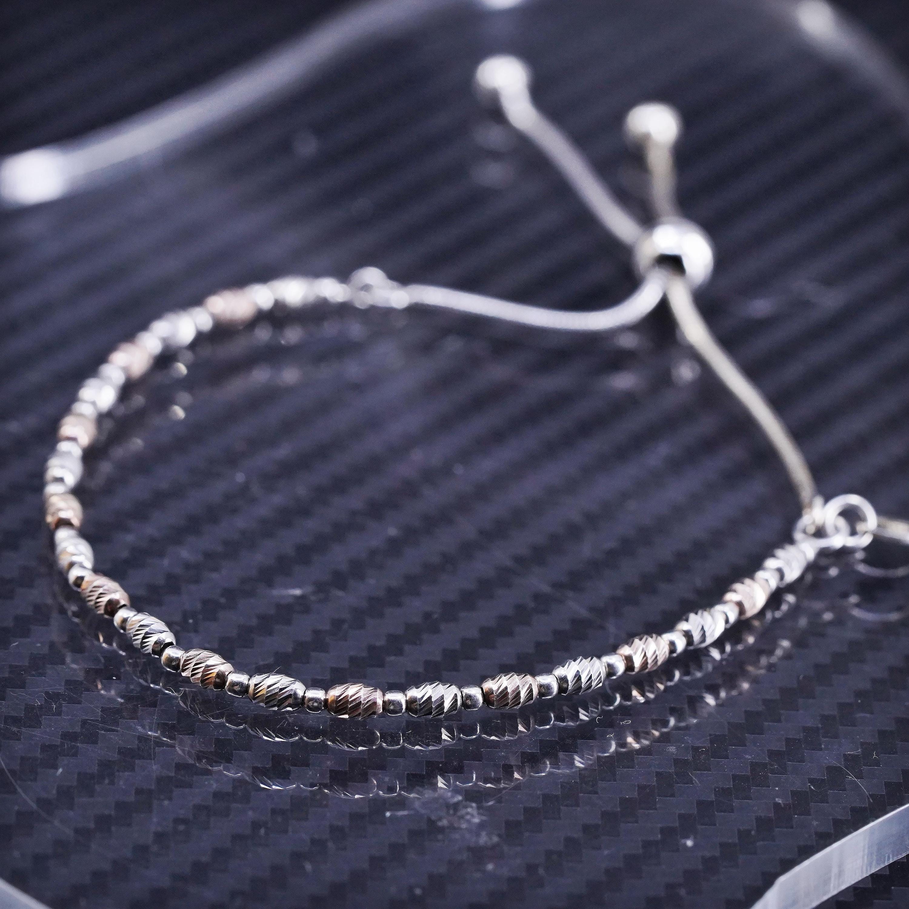 Size Adjustable, Vintage Dyadema Two Tone Sterling Silver 925