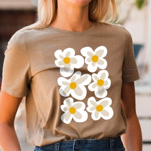 Simple Daisy Cut file | Daisy Clip art | Daisies svg | Wildflower SVG Cut File for Cricut | Boho Floral Shirt Design PNG Abstract svg files