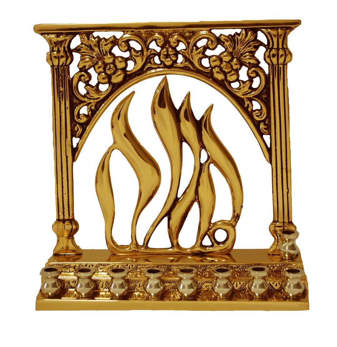 Buy Chanukah Menorah, Menorah Candle Stand, 9 Branches Candle Holder