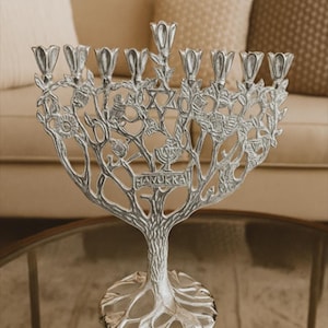 Antique Menorah Candelabra, Royal Traditional Jewish Menorah