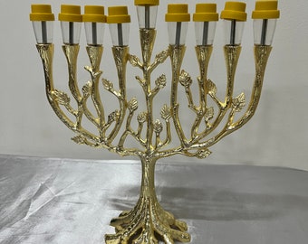 Hanukkah menorah | new design unique menorah | tall 7.8'' |