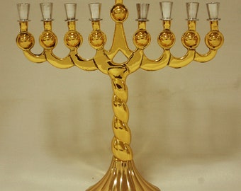 Jewish Hanukkah Menorah 9 branch, Hanukkah candle Holder, Chanukkiah menorah holder