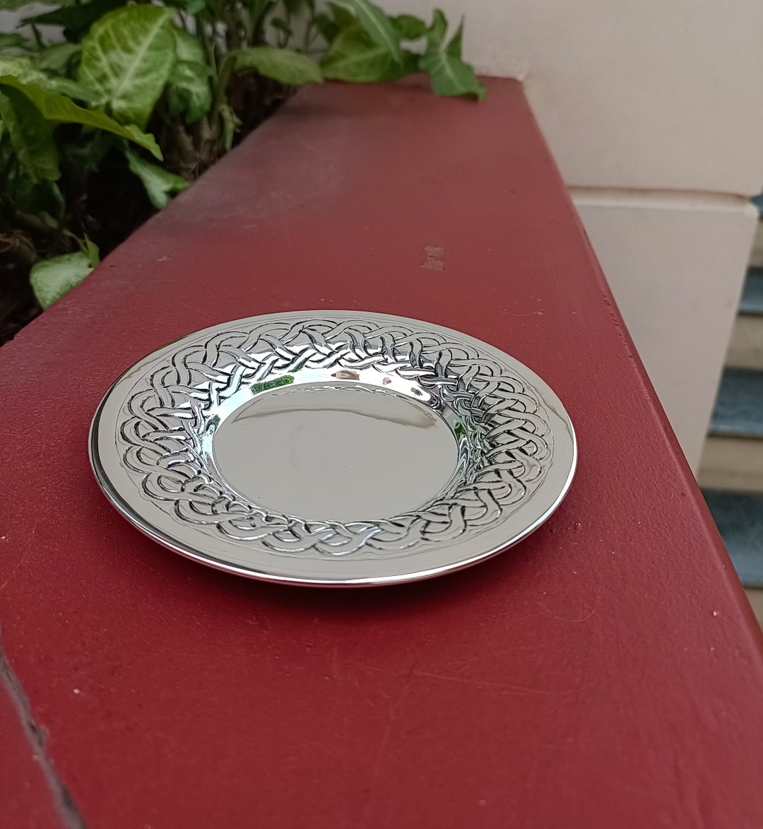 SD999 Silver Plated Plate, Judaica, Wine Glass, Jewish Wedding Gift