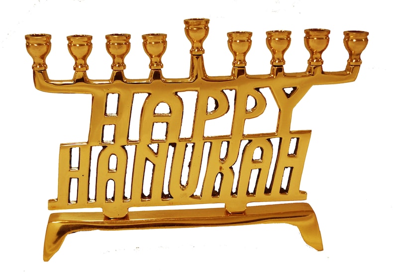 Chanukah candle holder, Hanukah candle stand, Menorah Judaica for gift