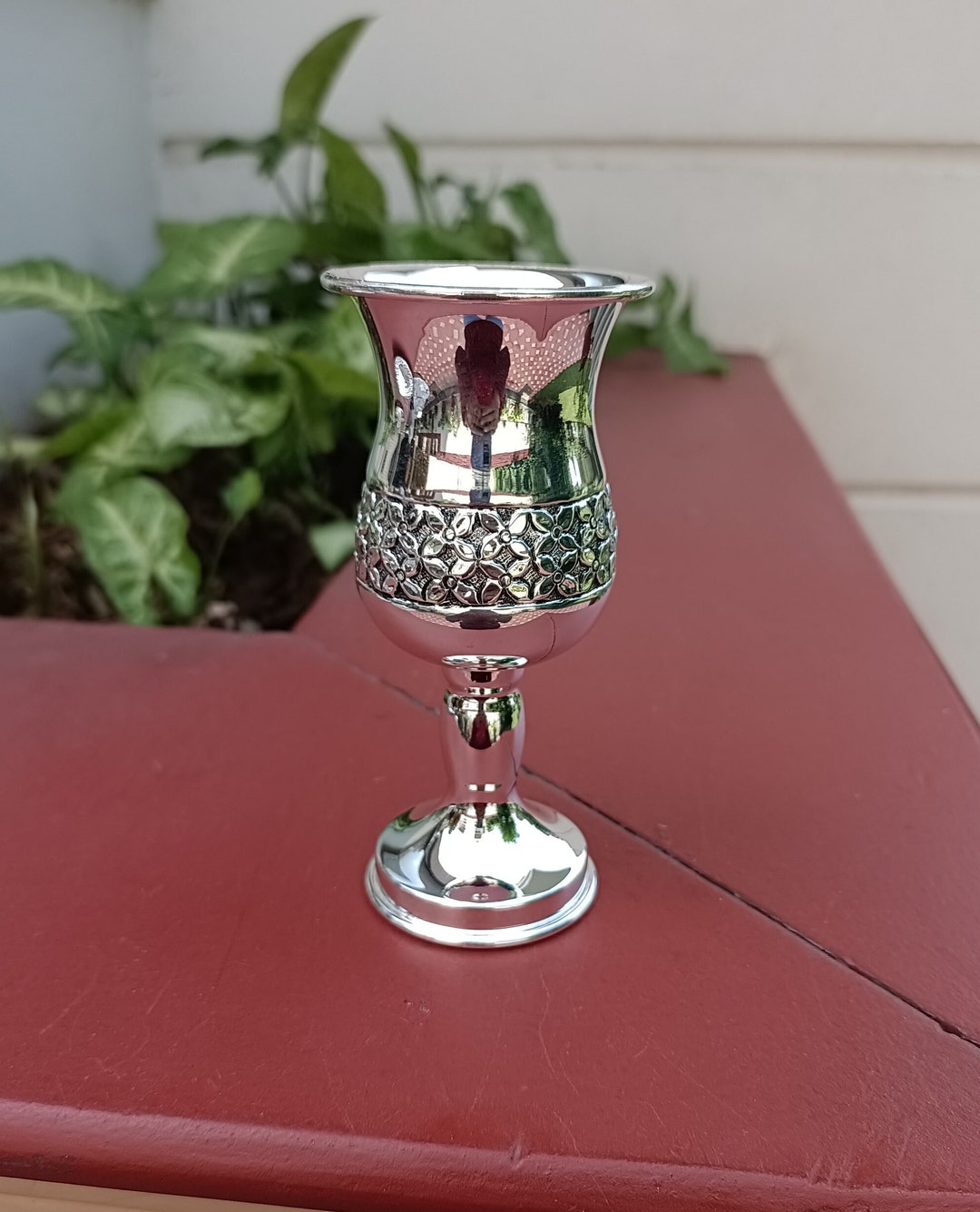 Buy Kiddush Goblet, Shabbat Judaica Wine Cup, Goblet Silver Plated