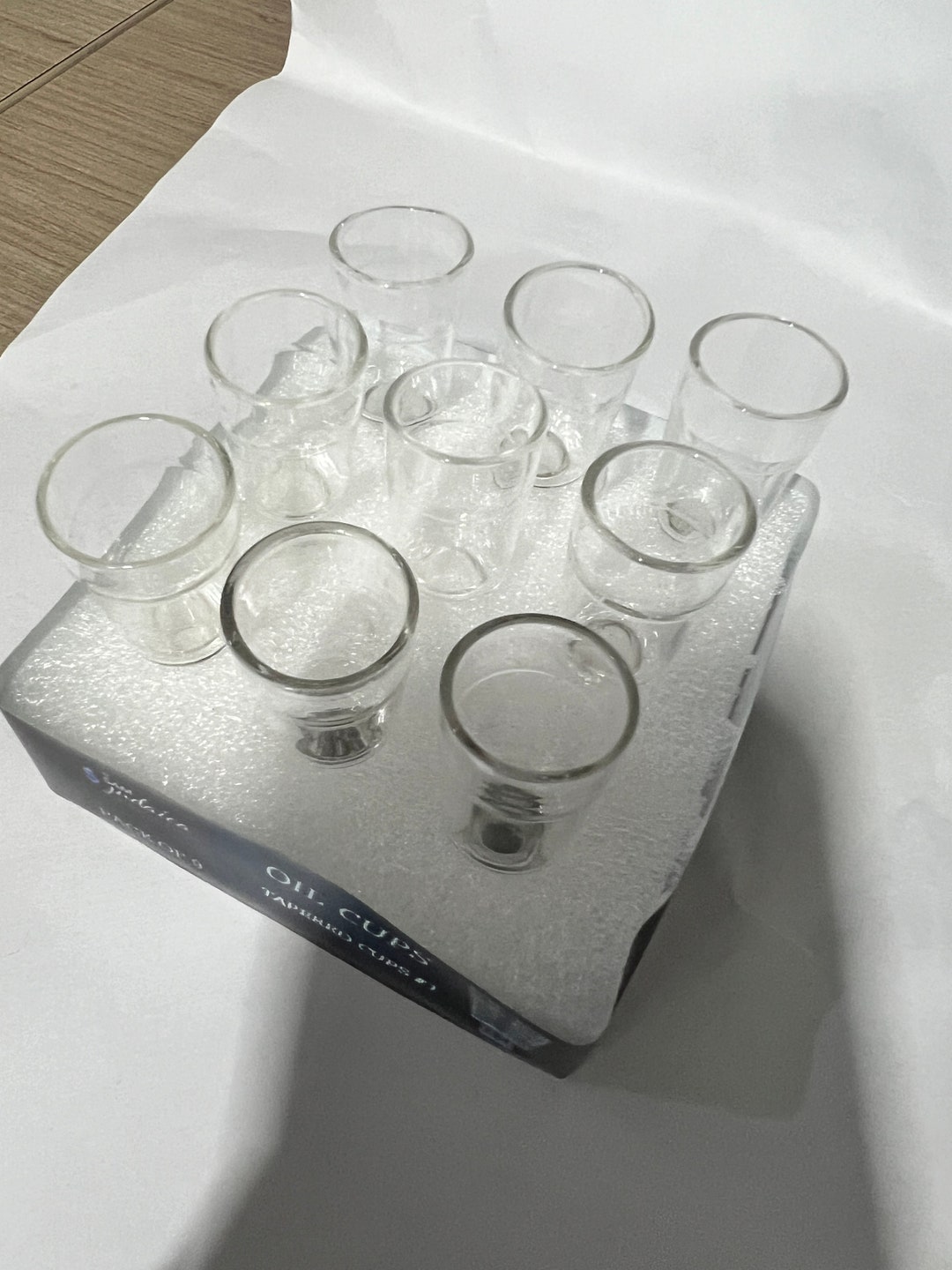 Buy Tapered Glass Oil Cups for Hanukah Menorah, Oil Cups, 9 Set of