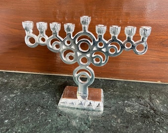 Exclusive small Menorah | Jewish Menorah | Exclusive design Sam Judaica Candle Holder | Candlestick Menorah