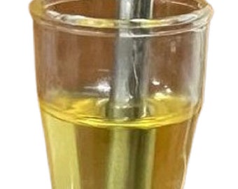 Tapered shape glass oil cups for Hanukah menorah | pack of 9