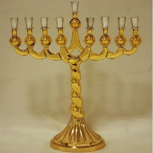 Jewish Hanukkah Menorah 9 branch, Hanukkah candle Holder, Chanukkiah menorah holder