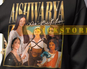 NirvanasCanvas Aishwarya Rai Vintage T-Shirt, Aishwarya Rai Shirt, Aishwarya Rai Bachchan Fan Tees, Desi Gift, Bollywood Shirt, Indian Shirt, Desi Clothing