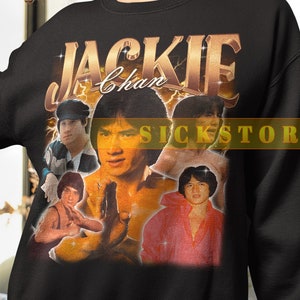 Hot Sale Vintage Top Fighter Tshirt Bruce Lee Jackie Chan Jet 