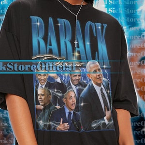 BARACK OBAMA Retro Shirt, Barack Obama Homage Tshirt, Barack Obama Fan Tees, Barack Obama Retro 90s Sweater, Barack Obama Merch Gift #SAF