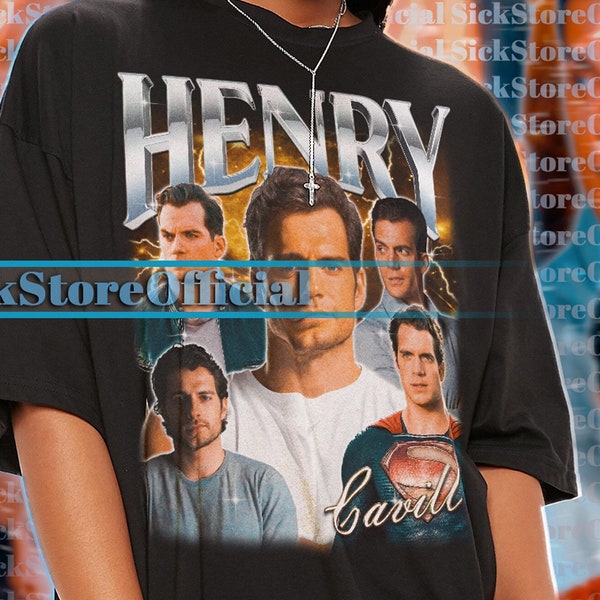 HENRY CAVILL Shirt, Henry Cavill Homage Tshirt, Henry Cavill Fan Tees, Henry Cavill Retro 90s Sweater, Henry Cavill Merch Gift