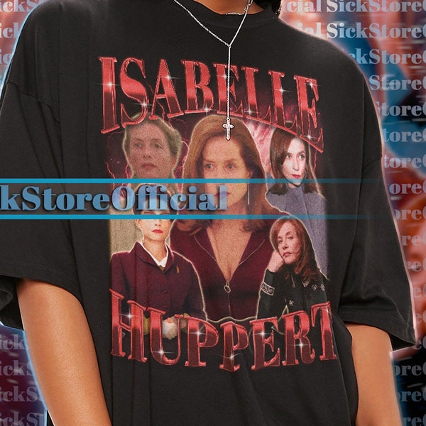 ISABELLE HUPPERT Vintage Shirt, Isabelle Huppert Homage Tshirt, Isabelle Huppert Fan Tees, Isabelle Huppert Retro 90s Sweater Merch Gift