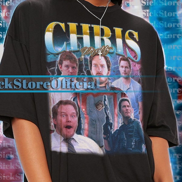 CHRIS PRATT Vintage Shirt, Chris Pratt Rap 90s Hip-hop Style Shirt, Chris Pratt Film Tee, Chris Pratt Fan Tees, Chris Pratt Retro Sweater