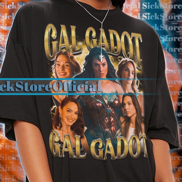 GAL GADOT Vintage Shirt, Gal Gadot Homage Tshirt, Gal Gadot Fan Tees, Gal Gadot Retro 90s Sweater, Gal Gadot Merch Gift, Actress Gal Gadot