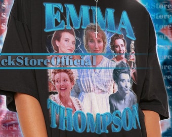 EMMA THOMPSON Vintage Shirt, Emma Thompson Homage Tshirt, Emma Thompson DBE, Emma Thompson Retro 90s Sweater, Emma Thompson British Actress