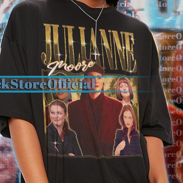 Chemise vintage JULIANNE MOORE, t-shirt hommage Julianne Moore, t-shirts des fans de Julianne Moore, pull Julianne Moore rétro des années 90, Julianne Moore Merch