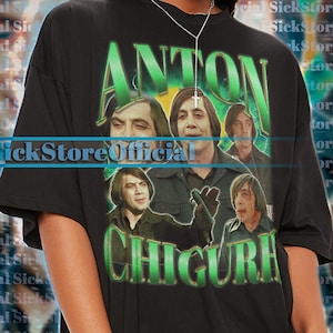 ANTON CHIGURH Vintage Shirt, Anton Chigurh Homage Tshirt, Anton Chigurh Fan Tees, Anton Chigurh Merch Gift, Anton Chigurh Retro 90s Sweater