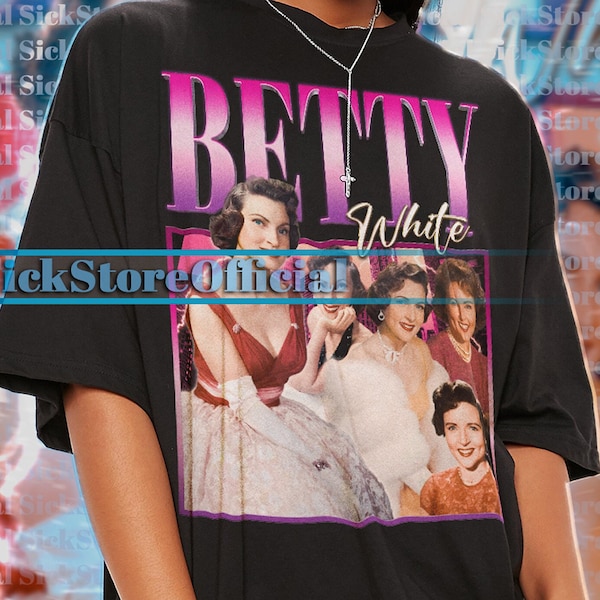 BETTY WHITE Vintage Shirt, Betty White Homage Tshirt, Betty White Fan Tees, Betty White Retro 90s Sweater, Betty Marion White Merch Gift