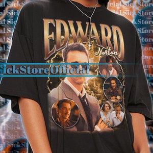 EDWARD NORTON Vintage Shirt, Edward Norton Hommage Tshirt, Edward Norton Fan T-Shirts, Edward Norton Retro 90er Jahre Pullover, Edward Norton Merch Geschenk