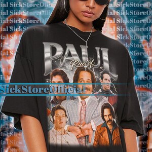 PAUL RUDD Amerikaans acteur vintage shirt, Paul Rudd Homage tshirt, Paul Rudd fan T-shirts, Paul Rudd retro jaren 90 trui, Paul Rudd Merch cadeau