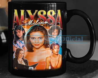 ALYSSA MILANO Kaffeetasse, Alyssa Milano Teetasse, Alyssa Milano Trinkgefäß, Alyssa Milano Becher, Alyssa Milano Merch Geschenk Filme