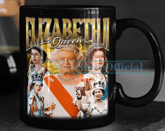 QUEEN ELIZABETH Coffee Mug, Queen Elizabeth Tea Mug, Queen Elizabeth Drinkware, Queen Elizabeth Mug, Queen Elizabeth Merch Gift
