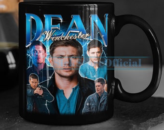 DEAN WINCHESTER, Supernatural Dean Winchester Coffee Mug, Castiel Fan Mug, Dean Winchester Mug, Actor Jensen Ackles, Winchester  Drinkware