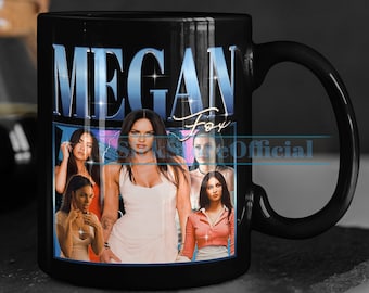 MEGAN FOX Kaffeebecher, Megan Fox Teebecher, Megan Fox Trinkgefäße, Megan Fox Becher, Megan Fox Merch Geschenk, Schauspielerin Megan Fox Filme TV-Show