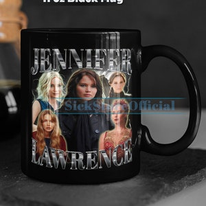 JENNIFER LAWRENCE Coffee Mug, Jennifer Lawrence Tea Mug, Jennifer Lawrence Drinkware, Jennifer Lawrence Mug, Jennifer Lawrence Merch Gift
